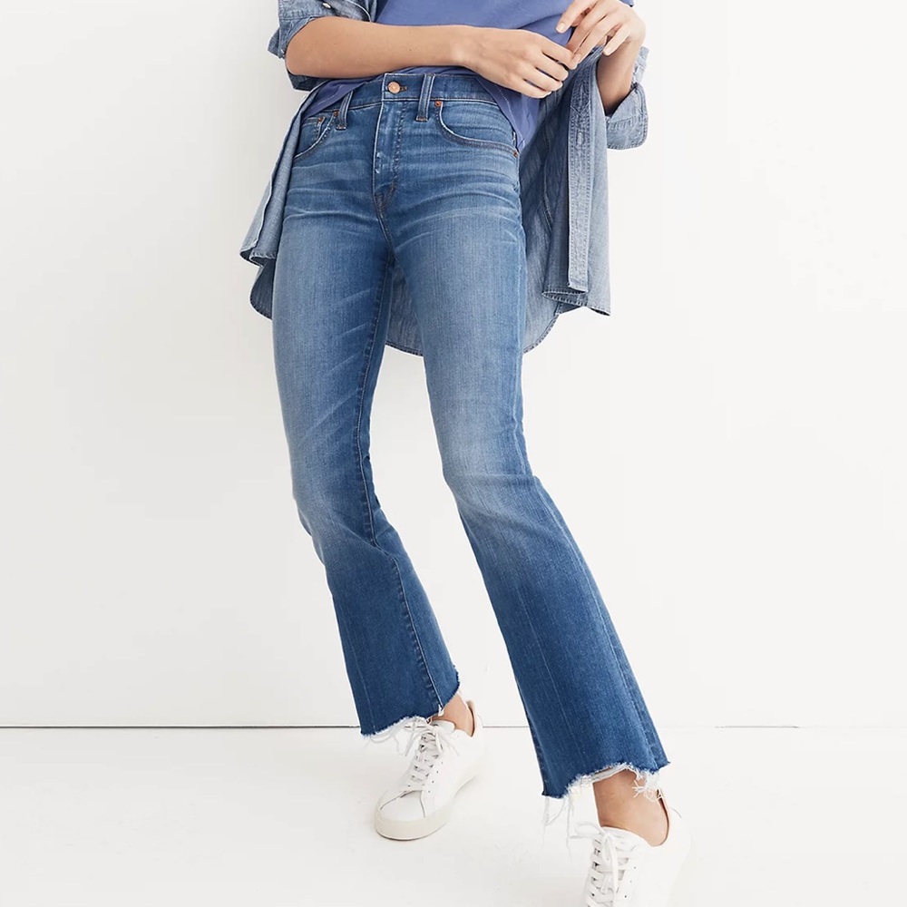 Cali Demi-Boot Jeans: Destructed-Hem Edition
